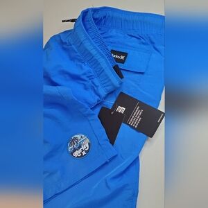 Hurley Neptune Blue Swim Hybrid Shorts L Boys 12-13 Yrs